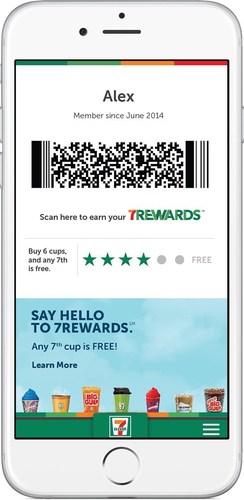 7-Eleven, Inc. launches 7Rewards, an expanded customer loyalty platform that rewards customers with a free beverage for every six cups purchased through its 7-Eleven mobile app. The program includes 7-Eleven coffee and its other hot beverages, Big Gulp(R), Slurpee(R) and Chillers(R) drinks.