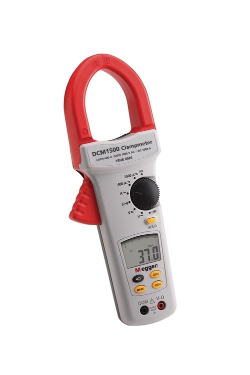 Digital Clamp Meter Measures Current Flow in Electrical Systems and Equipment (PRNewsFoto/Megger)