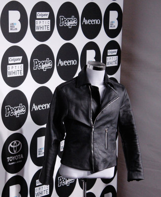Toyota Camry inspired leather jacket debuts at People en Espanol's Los 50 Mas Bellos red carpet event on Tuesday, May 12, 2015.