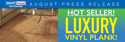 Luxury vinyl plank flooring is a popular option for SMART Carpet and Flooring's customers.
