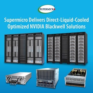 Supermicro levert direct-vloeistofgeoptimaliseerde NVIDIA Blackwell-oplossingen