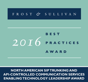 Frost &amp; Sullivan Honors Flowroute with Enabling Technology Award for its Communications Platform for SaaS Offerings