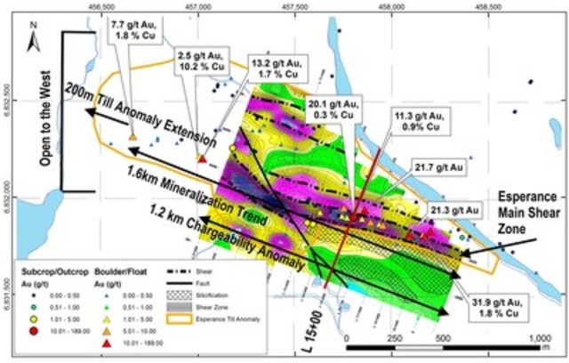RNC Minerals Announces Discovery of Extensive Chargeability Anomalies Associated with High Grade Gold at Surface on its District Scale Qiqavik Property
