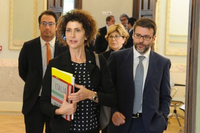 Luisa Todini and Prof. Paolo Boccardelli (PRNewsFoto/LUISS Business School)