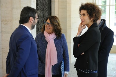 (From left to right) Professor Paolo Boccardelli, Dean of LUISS Business School; Professor Paola Severino, Rector of LUISS University; Luisa Todini, President Poste Italiane and member of BOD LUISS (PRNewsFoto/LUISS Business School)