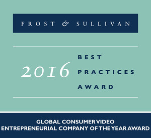 Frost &amp; Sullivan Commends TiVo with 2016 Global Entrepreneurial Company of the Year Award
