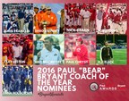 American Heart Association Announces 2016 Paul "Bear" Bryant Coach of the Year Finalists