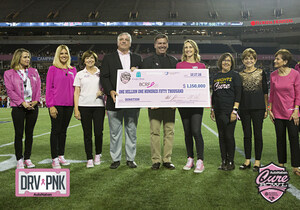 AutoNation and the Orlando Sports Foundation presented $1.15 MILLION Check to the Breast Cancer Research Foundation at the 2016 AutoNation Cure Bowl