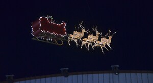 Flying Santa And His Reindeer Spotted Nightly Over Winter Fest OC