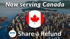 Share a Refund grows with expansion to Canada