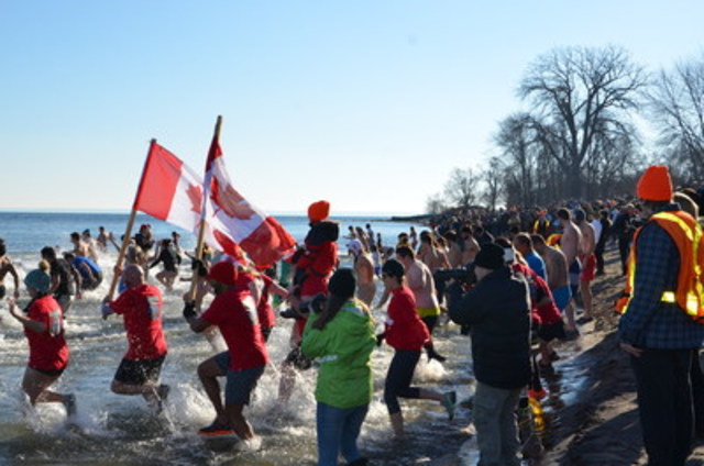 Canada's Largest Polar Bear Dip celebrates "Canada 150" by raising nearly $150,000 for fresh water
