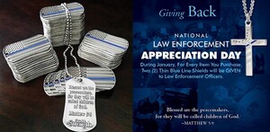 Law Enforcement Appreciation: Thin Blue Line Shields of Strength Show 'God's Word Matters'