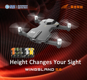 Cnlight.Wingsland S6, un dron 4K de bolsillo, se presenta en la CES2017