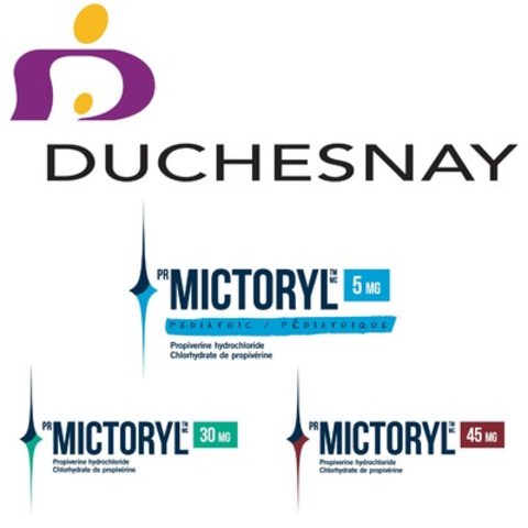 Duchesnay Canada est heureuse d'annoncer que Santé Canada a autorisé la commercialisation de Mictoryl®/Mictoryl® Pédiatrique
