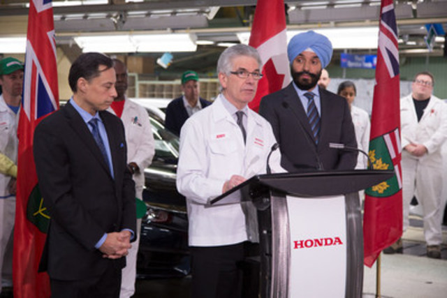 Honda of Canada Mfg. investit 492 millions de dollars dans ses usines d'assemblage en Ontario