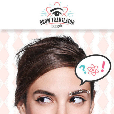 The Benefit Brow Translator microsite uses facial-expression analysis to reveal what your brows are really saying about your innermost feelings. (CNW Group/Benefit Cosmetics)