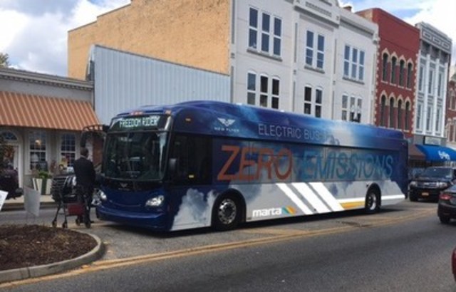New Flyer Completes Xcelsior® Zero Emissions Electric Bus Demonstration for Marta in Atlanta, Georgia