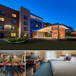 Special Extended-Stay Rates from All-New Fairfield Inn &amp; Suites Syracuse Carrier Circle Suit Business Travelers' Needs