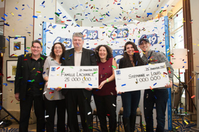 25 000 000 $ et 1 000 000 $ - Un doublé au Lotto 6/49!