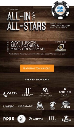 Lamark Media Partners with After-School All-Stars to Support 3rd Annual Celebrity Poker Tournament and Charity Event