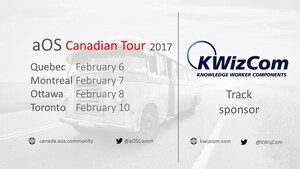 KWizCom Confirmed as a Sponsor of aOS Canadian Tour in Toronto