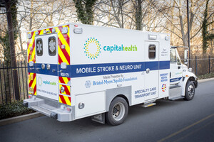 Capital Health Launches First Mobile Stroke Unit in New Jersey/Pennsylvania and Delaware Valley, and Only Second on the East Coast, with Funding from $2 Million Grant from Bristol-Myers Squibb Foundation