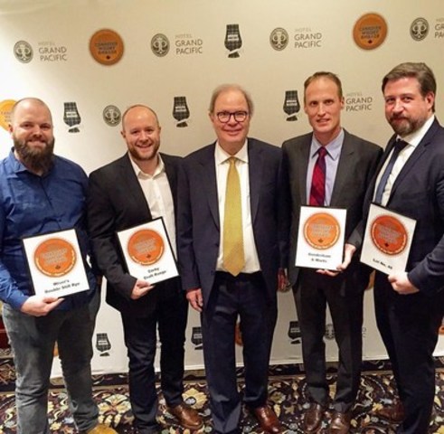 Corby's Whiskies Recognized with Prestigious Honours at the 2017 Canadian Whisky Awards