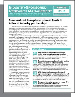 2Market Information Inc., Publisher of Technology Transfer Tactics, Announces the Launch of New Monthly Publication, Industry-Sponsored Research Management