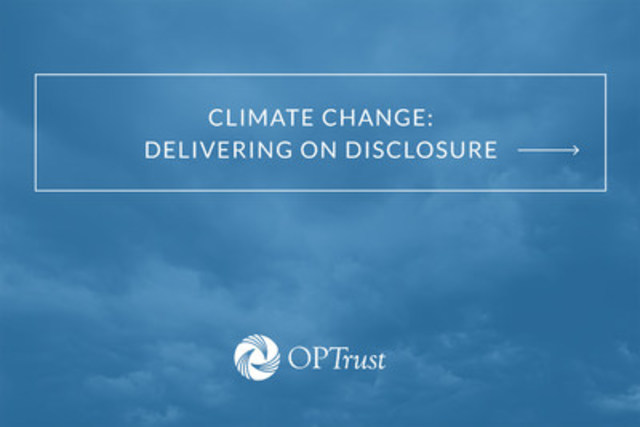 OPTrust proposes action on climate change with release of position paper and portfolio climate risk assessment report