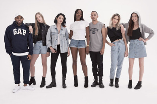 Gap Launches Limited-Edition '90's Archive Re-Issue Collection with 'Generation Gap' Film. Gap pays homage to the past and celebrates emerging talent with Rumer Willis, Coco Gordon, Evan Ross, Chelsea Tyler, Lizzy Jagger, TJ Mizell and Naomi Campbell (CNW Group/Gap Canada)