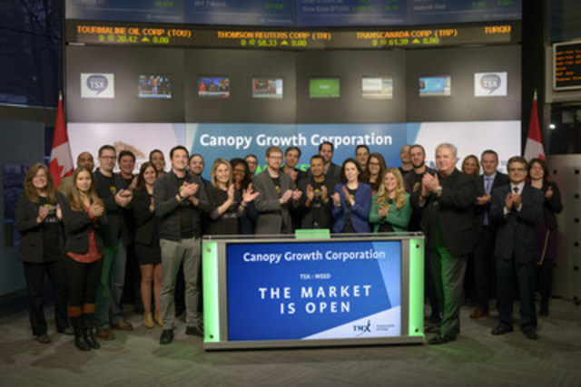 Canopy Growth Corporation Opens the Market