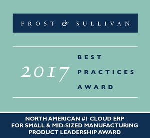 Frost &amp; Sullivan Recognizes Kenandy with the 2017 Product Leadership Award as the #1 Cloud ERP for Small &amp; Mid-sized Manufacturing