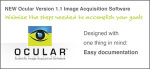 QImaging® Introduces a New Version 1.1 of Its Ocular™ Scientific Image Acquisition Software