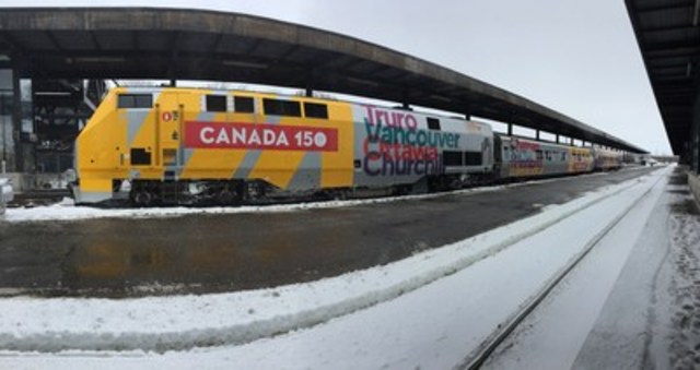VIA Rail invites travellers to join in Canada's 150th birthday festivities. The company announced today its involvement in this year's festivities. (CNW Group/VIA Rail Canada Inc.)