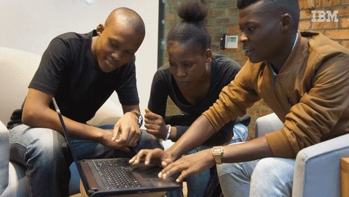 Students use the Watson-powered portal to develop skills for their diverse career paths. (PRNewsFoto/IBM Corporation)