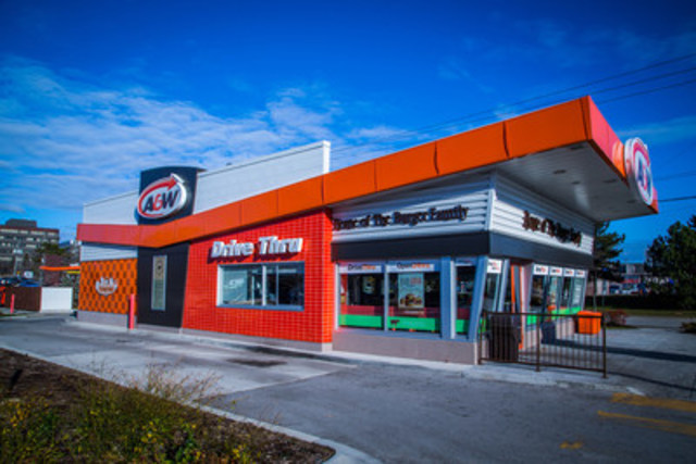 Example of an A&W Drive Thru Free Standing Restaurant (CNW Group/A&W Food Services of Canada Inc.)