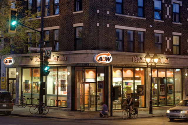 Example of an A&W Urban Restaurant (CNW Group/A&W Food Services of Canada Inc.)