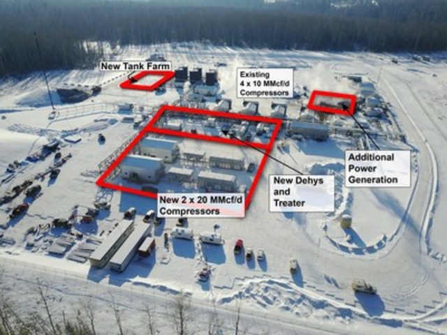 Karr Gold Creek 6-18 Compression and Dehydration Facility (February 6, 2017) (CNW Group/Paramount Resources Ltd.)