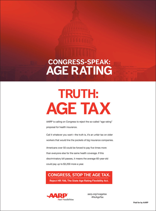 AARP Age Tax Ad
