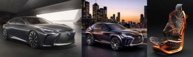 Lexus debuts a trio of concepts in Canada including the hydrogen fuel cell-powered flagship sedan LF-FC, the UX luxury compact SUV, and the ergonomic marvel that is the Lexus Kinetic Seat