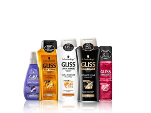 GLISS(MC), une gamme de produits régénération capillaire de Schwarzkopf de renommée mondiale, lance sa technologie à base de kératine identique aux cheveux naturels dans les Pharmaprix/Shoppers Drug Mart au Canada