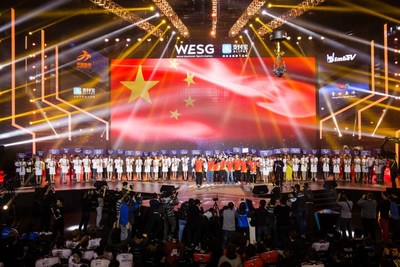 Players from 36 countries making their appearance on the stage (PRNewsFoto/Alisports (Shanghai) Co., Ltd.)