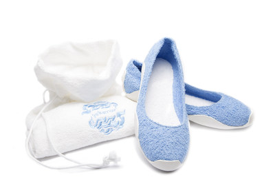 YOKOangel Customizable Hotel & Spa Collection of Luxury Footwear and 100% Cotton Drawstring Pouch