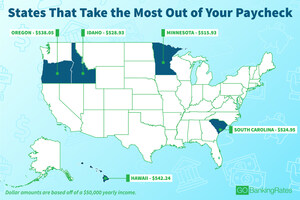 Here Are the States That Take the Most (And Least) Out of Your Paycheck