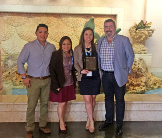 Commercial Sales Team, Blue Diamond Resorts: (L) Alonso Mis, Belinda Ocampo, Delia Osegueda, Antonio Herrera (CNW Group/Blue Diamond Resorts)