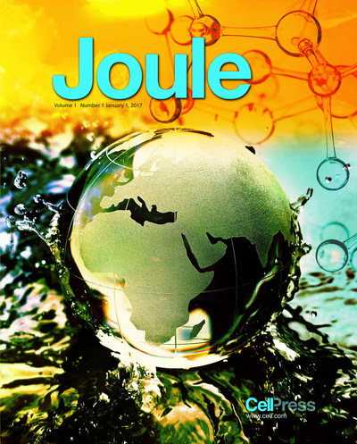 Cover of Joule (PRNewsFoto/Elsevier)