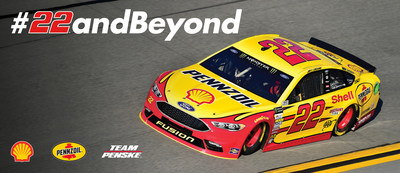 Team Penske's No. 22 Shell-Pennzoil Ford Fusion driven by Joey Logano