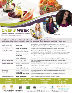 Dine, Cook and Cheers with Food Network Stars During Celebrity Chef Week at Villa del Palmar at the Islands of Loreto