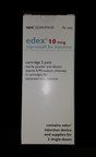 Endo Pharmaceuticals Inc. Issues Voluntary Nationwide Recall for One Lot of Edex® (alprostadil for injection) 10 mcg 2 Pack Carton Due to Potential Lack of Sterility Assurance