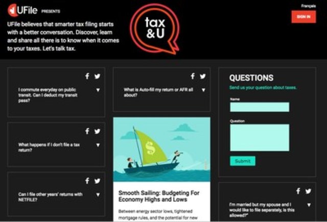 Let's Talk Tax: UFile Brings Tax Clinics Online With New Microsite